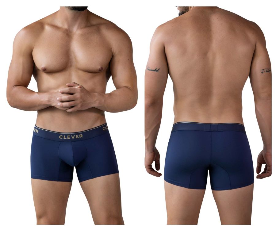 Clever Moda Valladolid Men's Trunk Underwear in Dark Blue – men's trunks