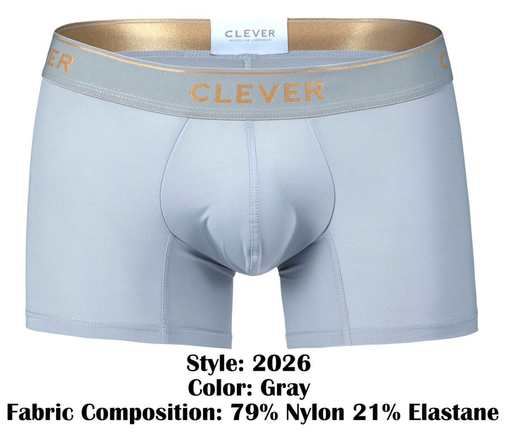 Clever Moda Valladolid Men's Trunk Underwear in Gray – men's trunks