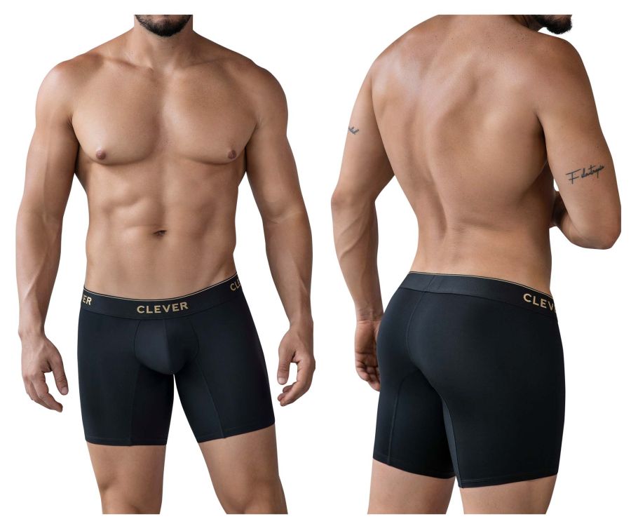 Clever Moda Valladolid Men's Boxer Brief in Black – men's boxer briefs