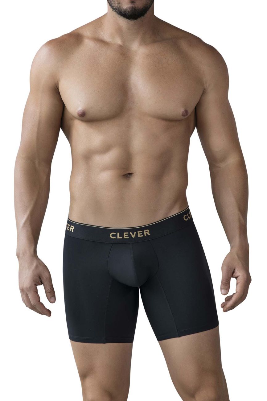 Clever Moda Valladolid Men's Boxer Brief in Black – men's boxer briefs