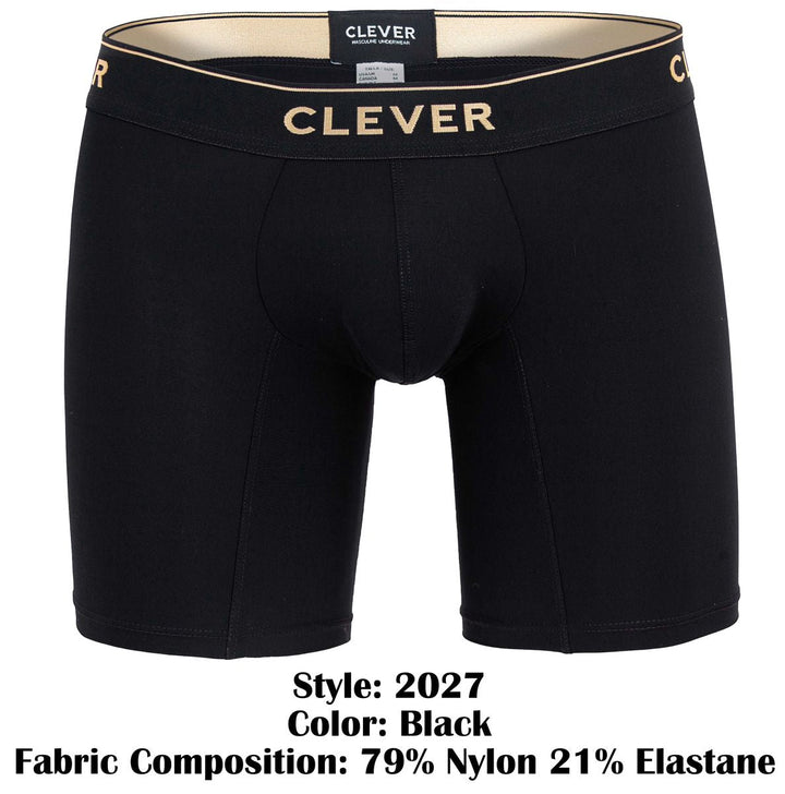 Clever Moda Valladolid Men's Boxer Brief in Black – men's boxer briefs