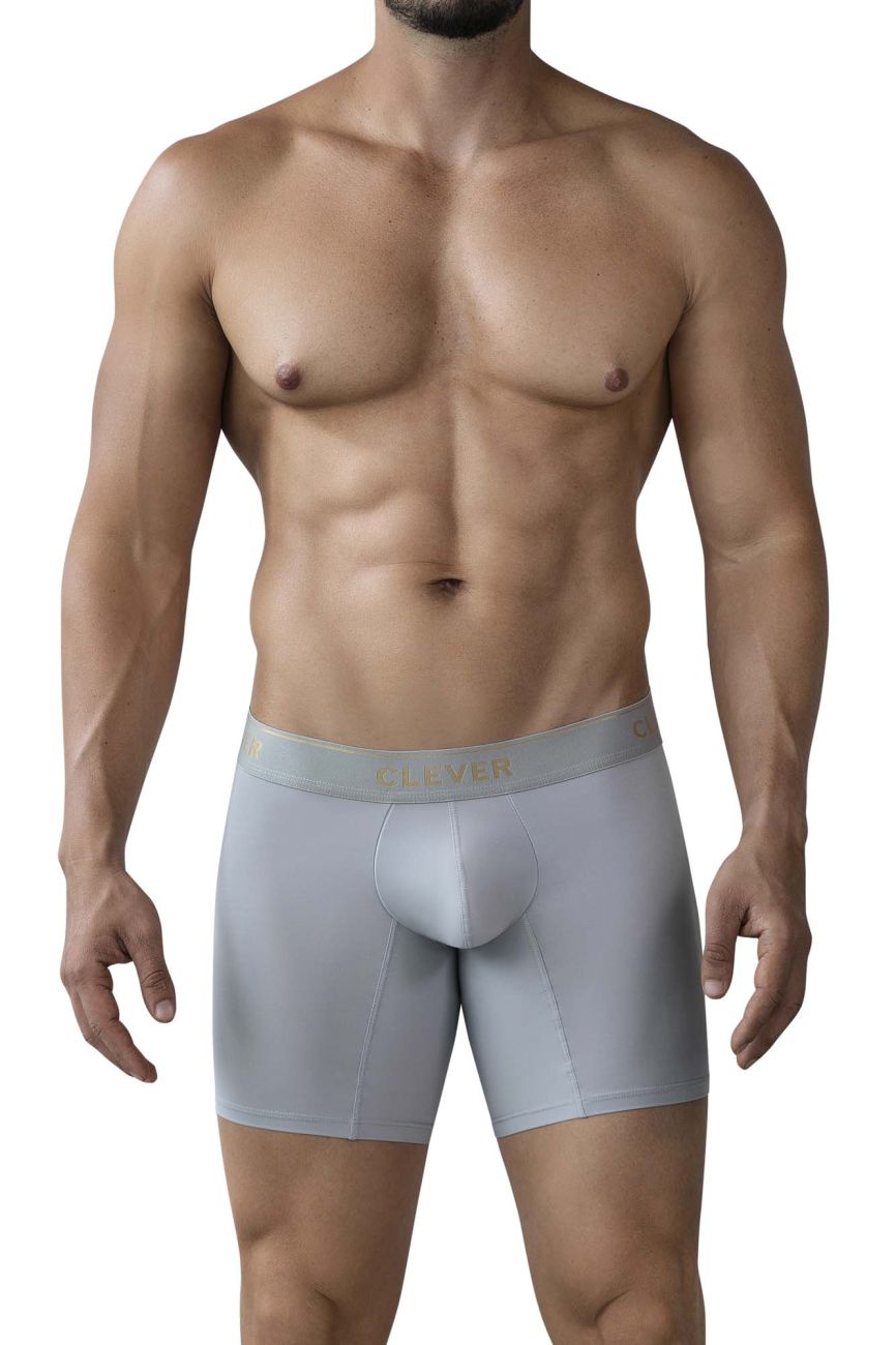 Clever Moda Valladolid Men's Boxer Brief in Gray – men's boxer briefs