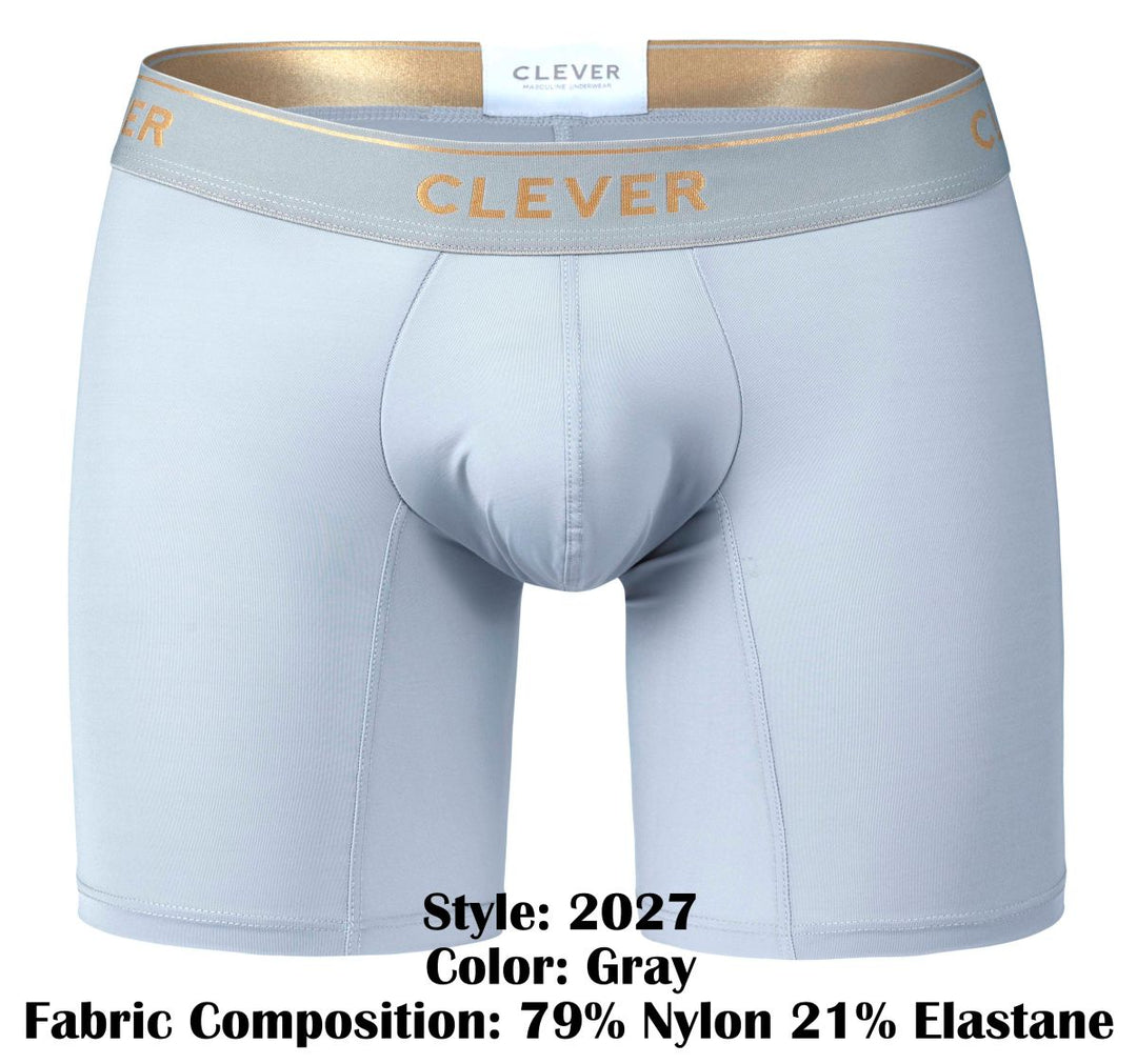Clever Moda Valladolid Men's Boxer Brief in Gray – men's boxer briefs