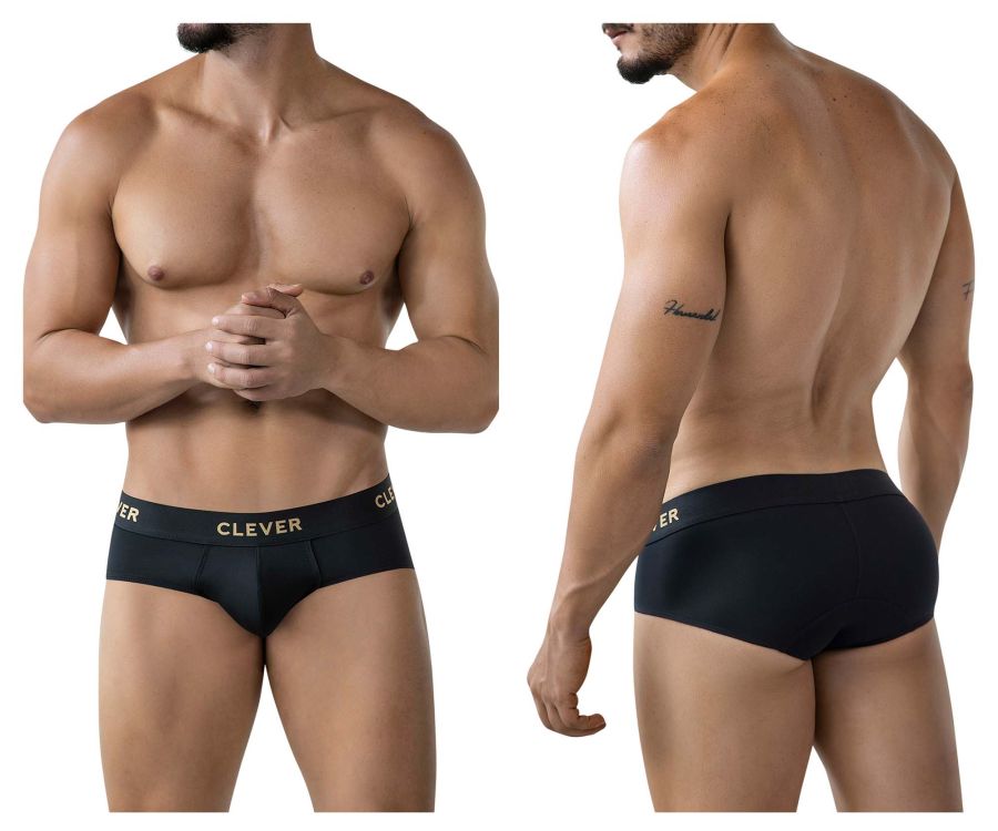 Clever Moda Valladolid Men's Bikini Brief in Black – men's briefs