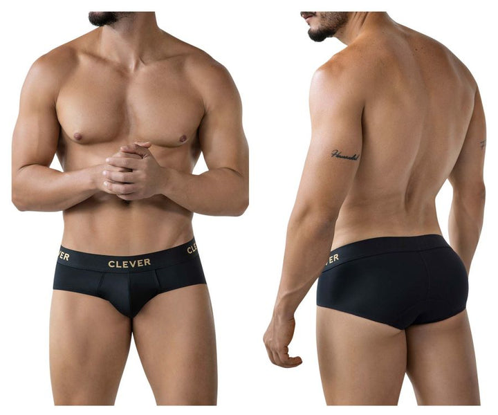 Clever Moda Valladolid Men's Bikini Brief in Black – men's briefs