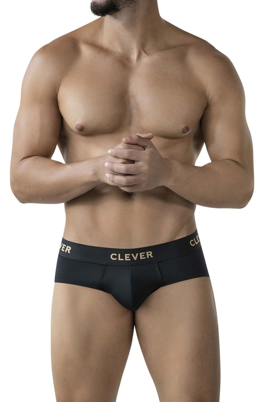 Clever Moda Valladolid Men's Bikini Brief in Black – men's briefs