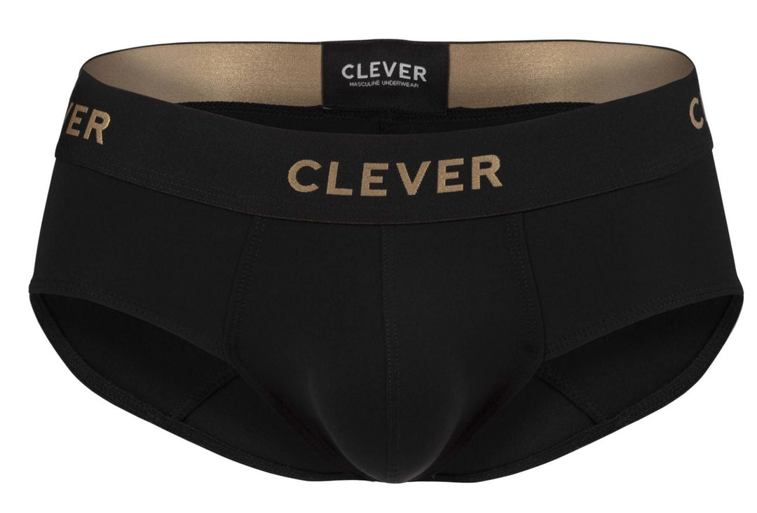 Clever Moda Valladolid Men's Bikini Brief in Black – men's briefs