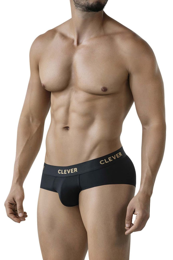 Clever Moda Valladolid Men's Bikini Brief in Black – men's briefs