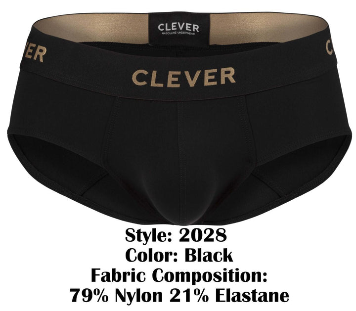 Clever Moda Valladolid Men's Bikini Brief in Black – men's briefs