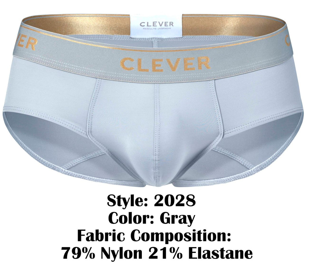 Clever Moda Valladolid Men's Bikini Brief in Gray – men's briefs