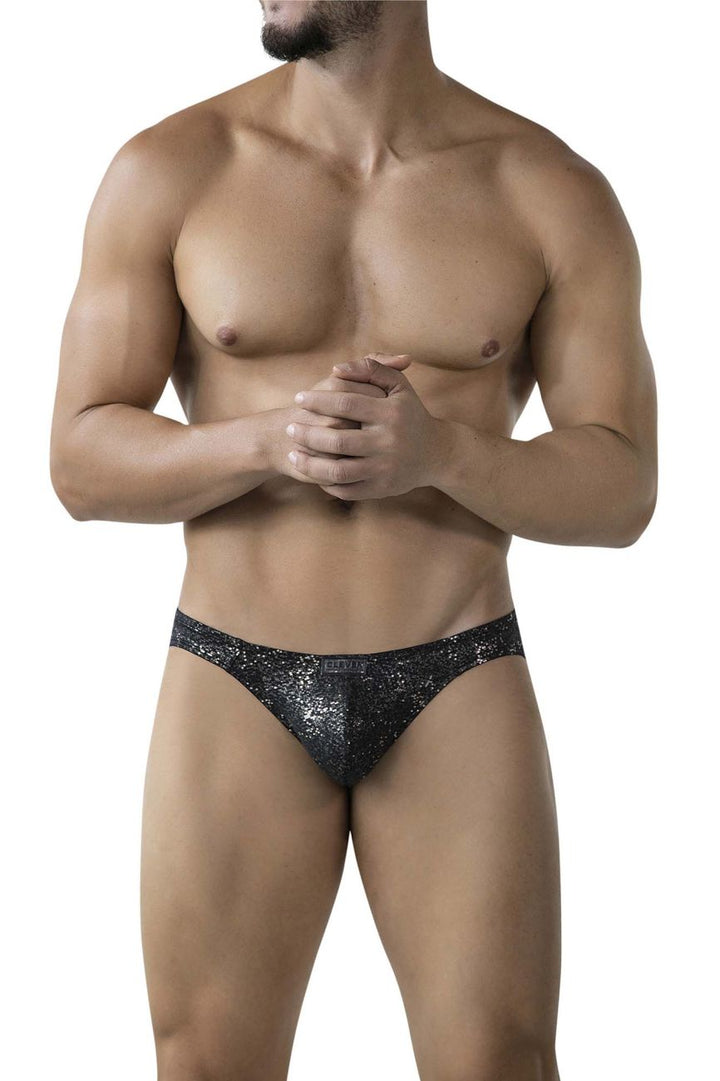 Clever Moda Galaxy Men's Bikini Brief in Black – men's briefs