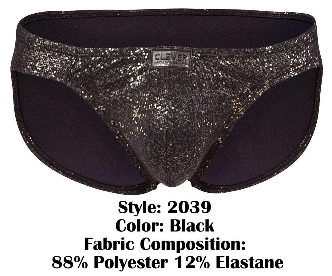 Clever Moda Galaxy Men's Bikini Brief in Black – men's briefs