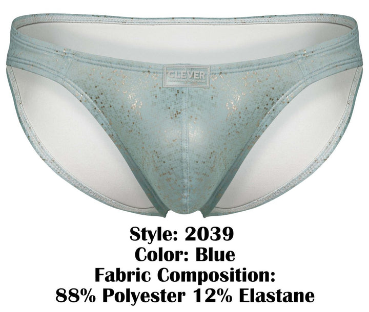 Clever Moda Galaxy Men's Bikini Brief in Blue – men's briefs