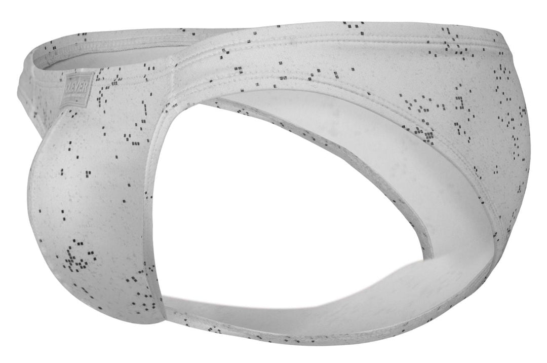 Clever Moda Galaxy Men's Bikini Brief in White – men's briefs