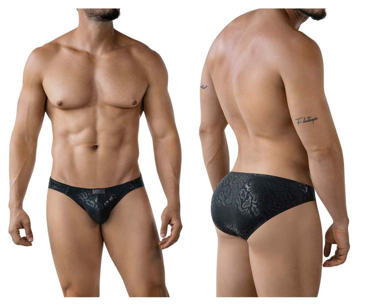 Clever Moda Luxe Men's Bikini Brief in Black – men's briefs