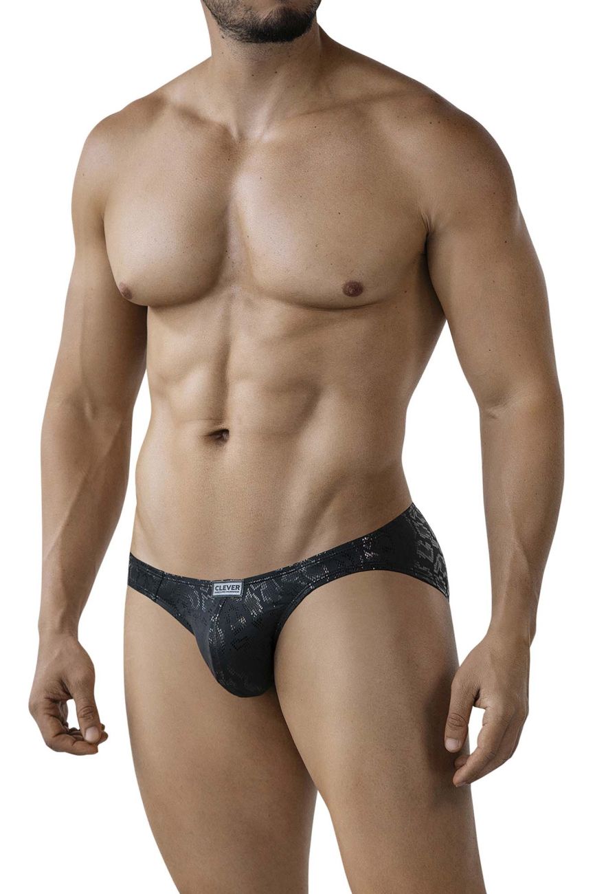 Clever Moda Luxe Men's Bikini Brief in Black – men's briefs