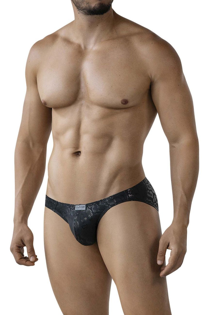 Clever Moda Luxe Men's Bikini Brief in Black – men's briefs