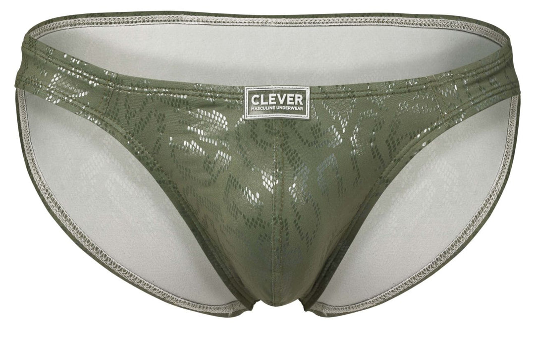 Clever Moda Luxe Men's Bikini Brief in Green – men's briefs