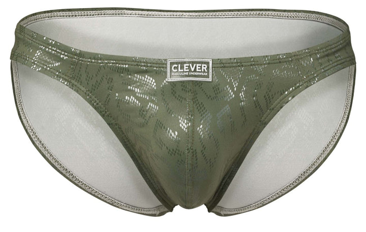 Clever Moda Luxe Men's Bikini Brief in Green – men's briefs
