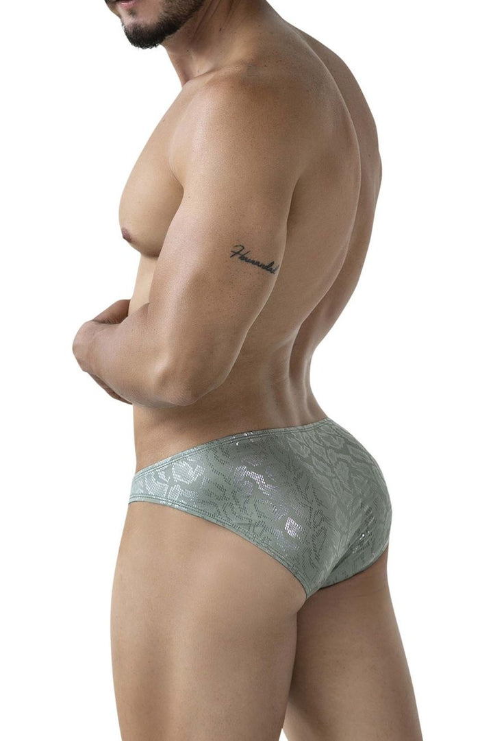 Clever Moda Luxe Men's Bikini Brief in Green – men's briefs