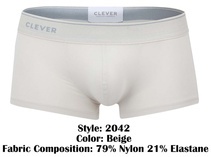 Clever Moda Mendoza Men's Trunk Underwear in Beige – men's trunks