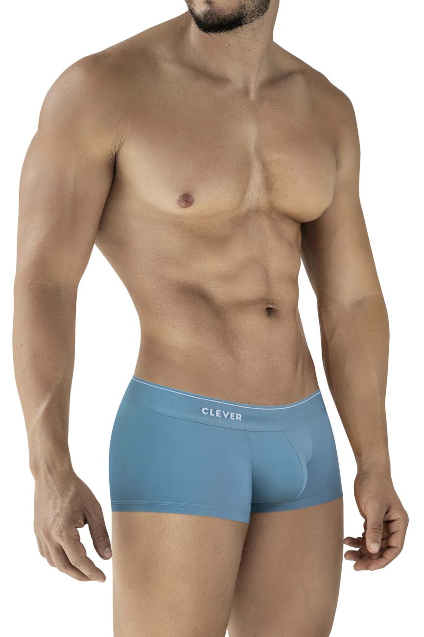 Clever Moda Mendoza Men's Trunk Underwear in Blue – men's trunks