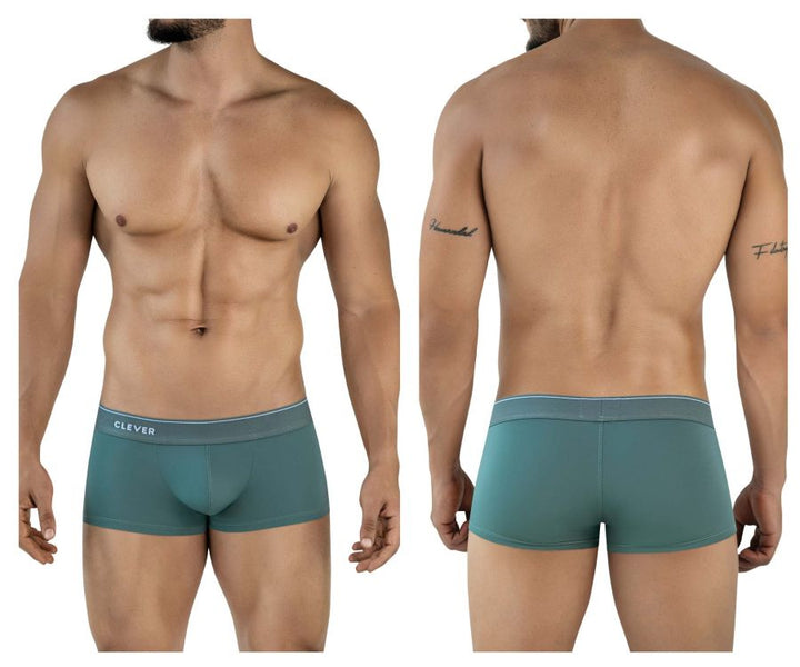 Clever Moda Mendoza Men's Trunk Underwear in Green – men's trunks