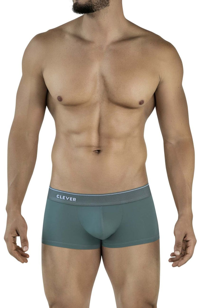 Clever Moda Mendoza Men's Trunk Underwear in Green – men's trunks