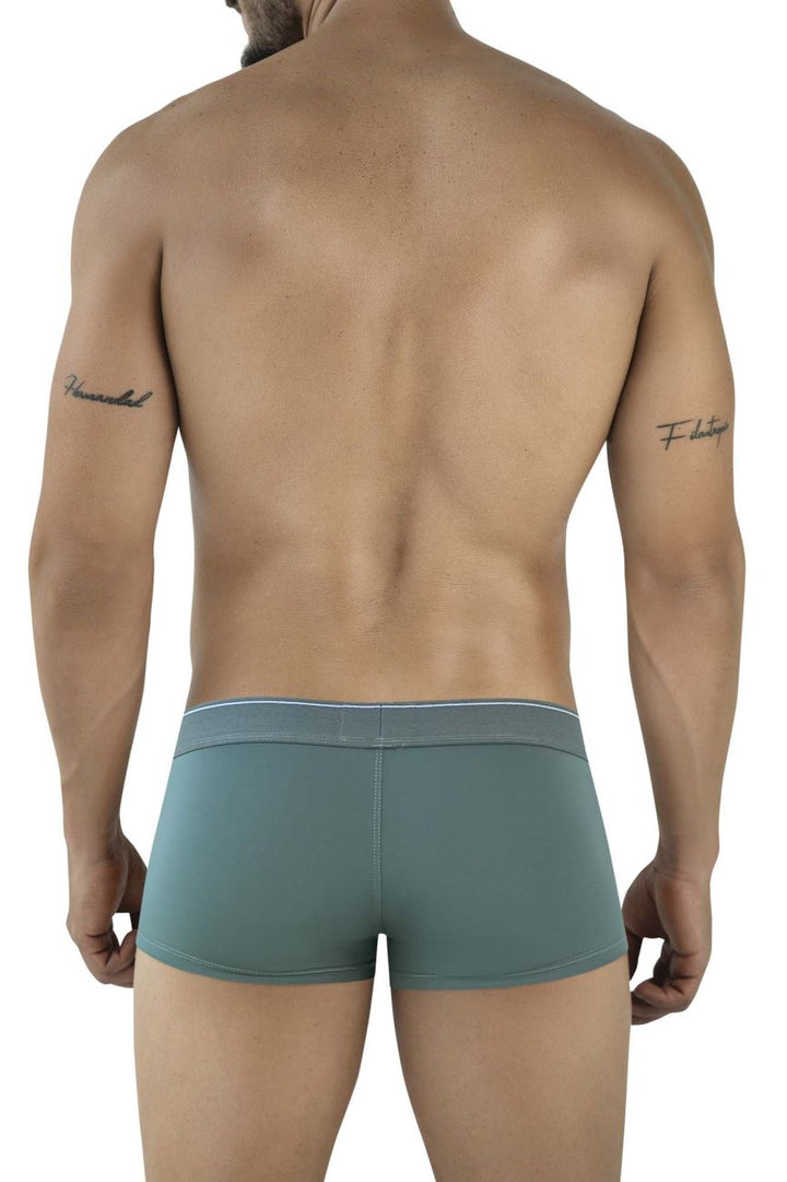 Clever Moda Mendoza Men's Trunk Underwear in Green – men's trunks