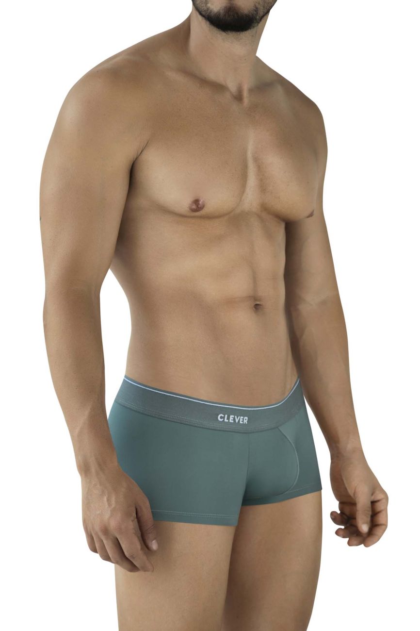 Clever Moda Mendoza Men's Trunk Underwear in Green – men's trunks