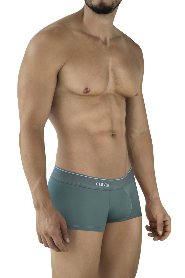 Clever Moda Mendoza Men's Trunk Underwear in Green – men's trunks