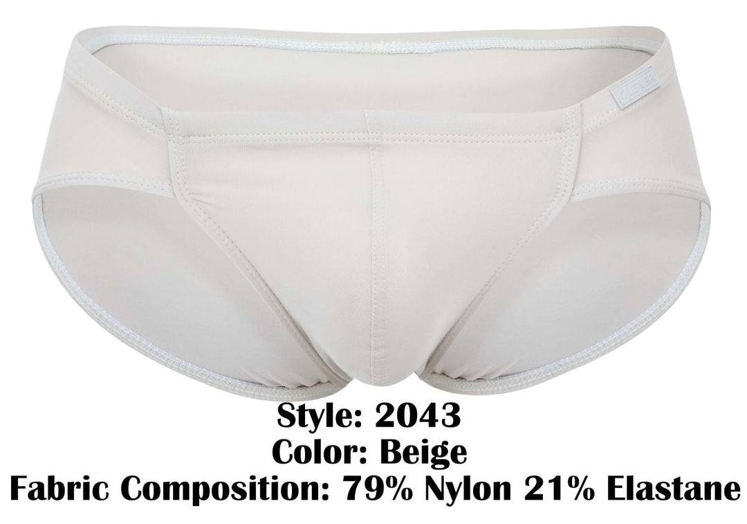 Clever Moda Mendoza Men's Bikini Brief in Beige – men's briefs