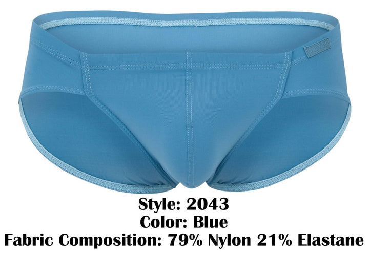 Clever Moda Mendoza Men's Bikini Brief in Blue – men's briefs