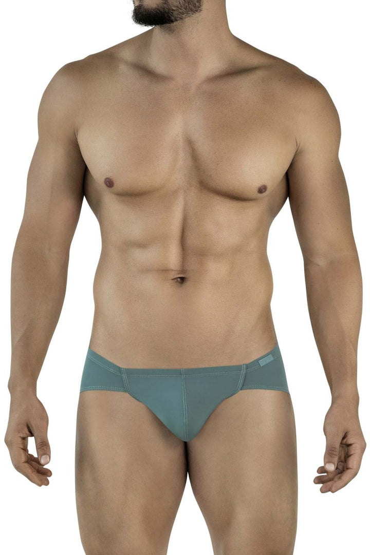 Clever Moda Mendoza Men's Bikini Brief in Green – men's briefs