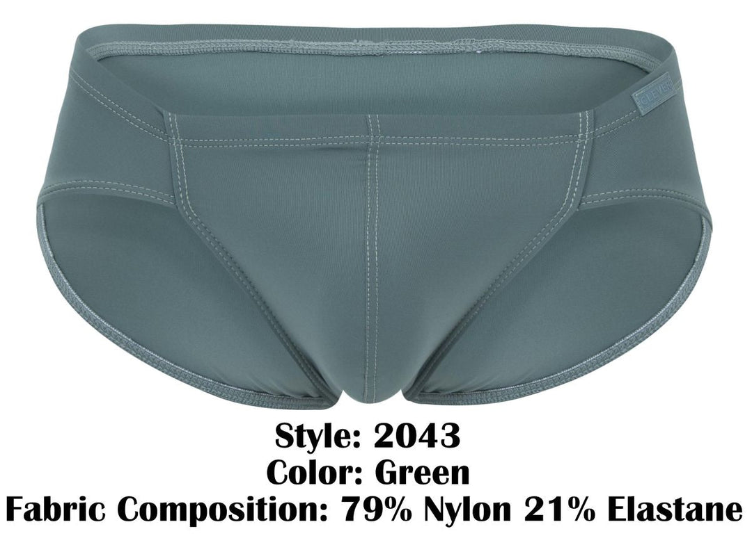 Clever Moda Mendoza Men's Bikini Brief in Green – men's briefs