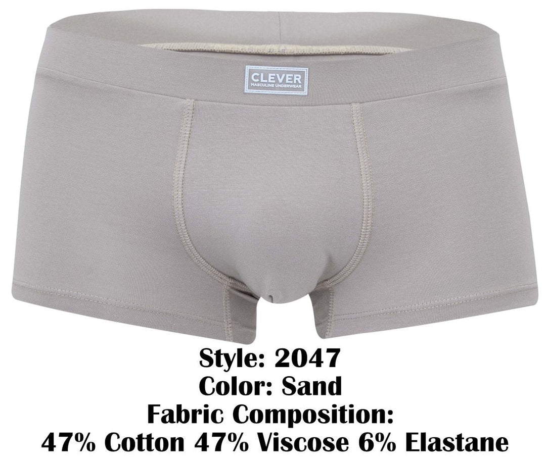 Clever Moda Cordoba Men's Trunk Underwear in Sand – men's trunks