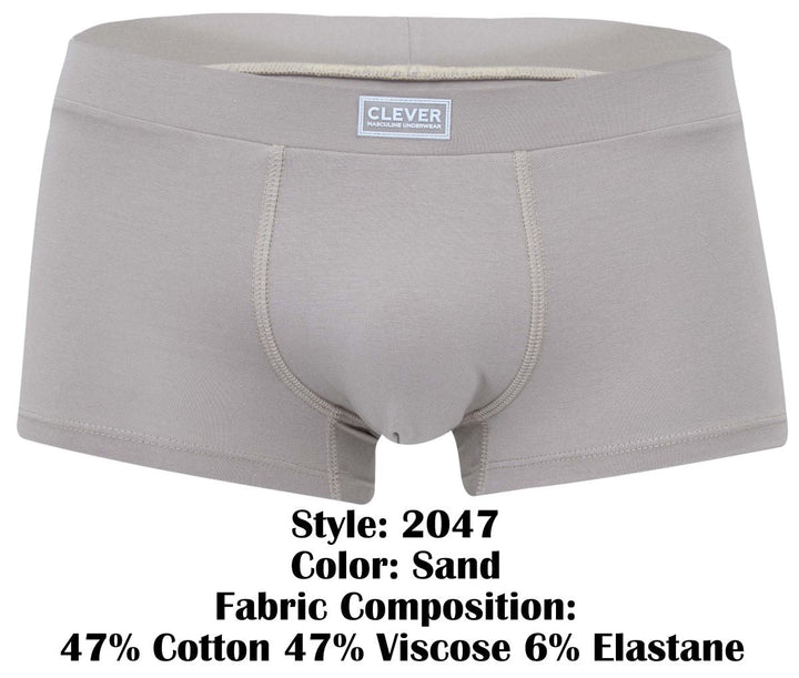Clever Moda Cordoba Men's Trunk Underwear in Sand – men's trunks