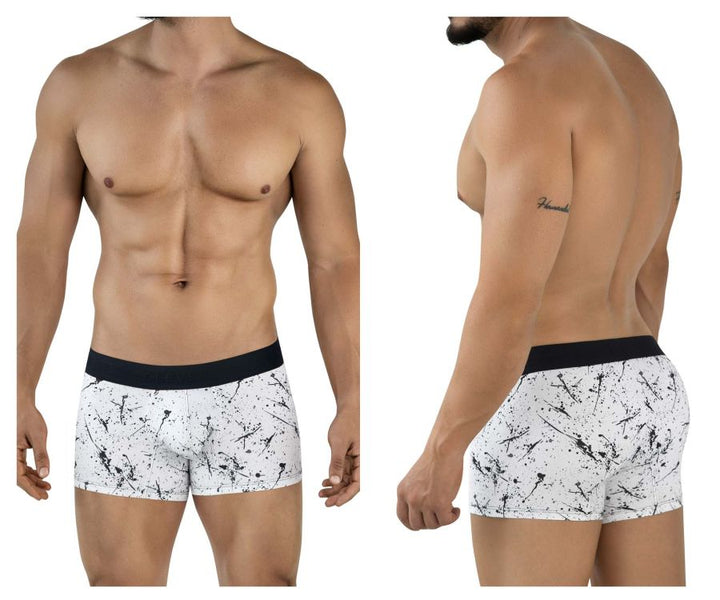 Clever Moda Brochazos Men's Trunk Underwear in Black – men's trunks