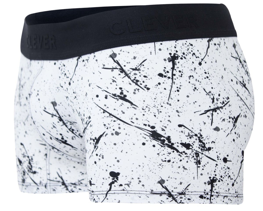 Clever Moda Brochazos Men's Trunk Underwear in Black – men's trunks