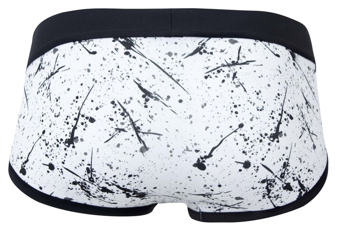 Clever Moda Brochazos Men's Bikini Brief in Black – men's briefs