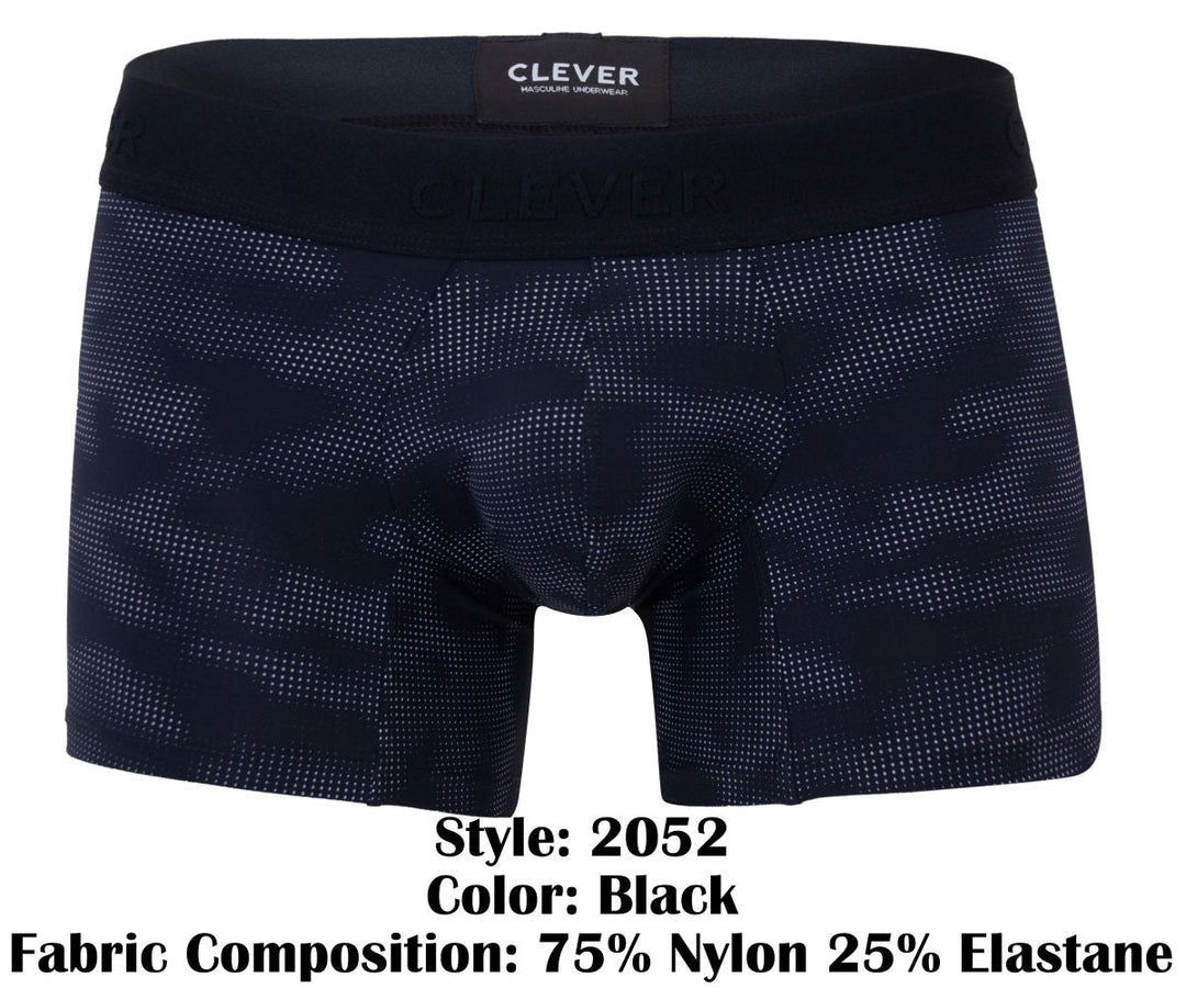 Clever Moda Militar Men's Trunk Underwear in Black – men's trunks