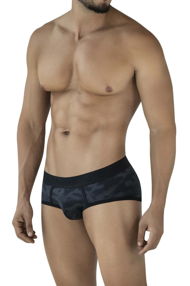 Clever Moda Militar Men's Bikini Brief in Black – men's briefs