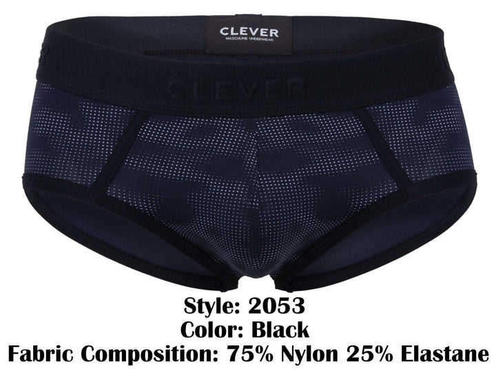 Clever Moda Militar Men's Bikini Brief in Black – men's briefs