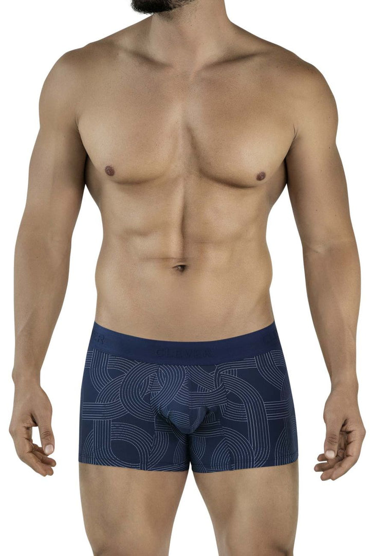 Clever Moda Navy Men's Trunk Underwear in Dark Blue – men's trunks