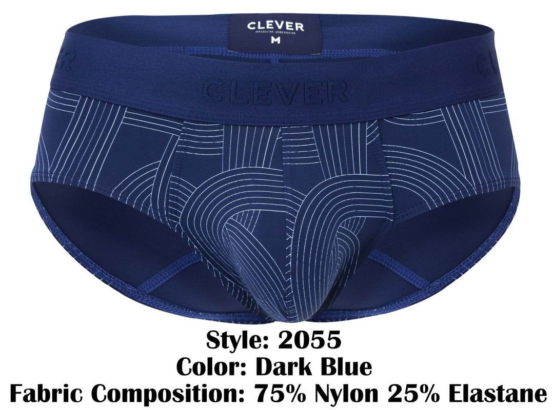 Clever Moda Navy Men's Bikini Brief in Dark Blue – men's briefs