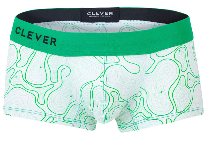 Clever Moda Maze Men's Trunk Underwear in Green – men's trunks