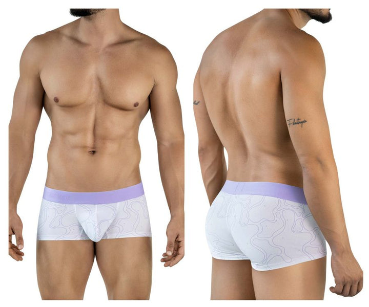 Clever Moda Maze Men's Trunk Underwear in Lilac – men's trunks