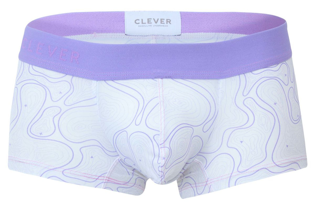Clever Moda Maze Men's Trunk Underwear in Lilac – men's trunks