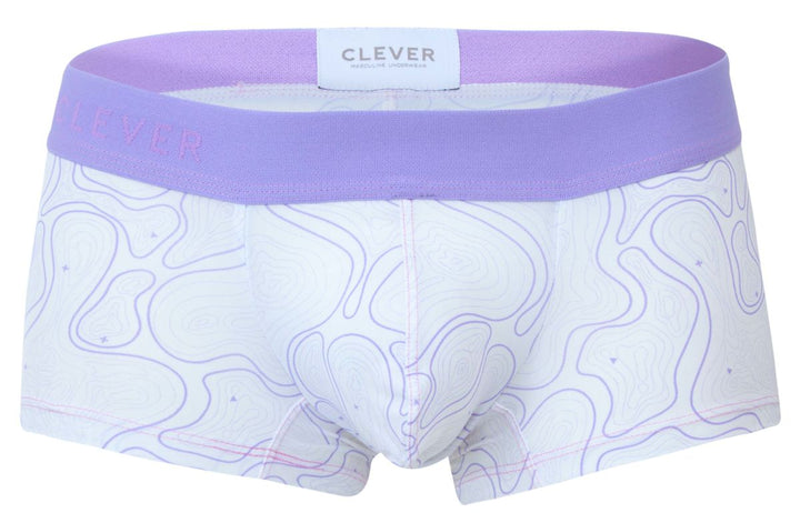 Clever Moda Maze Men's Trunk Underwear in Lilac – men's trunks