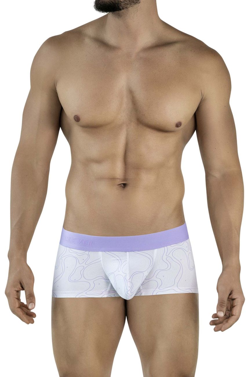 Clever Moda Maze Men's Trunk Underwear in Lilac – men's trunks
